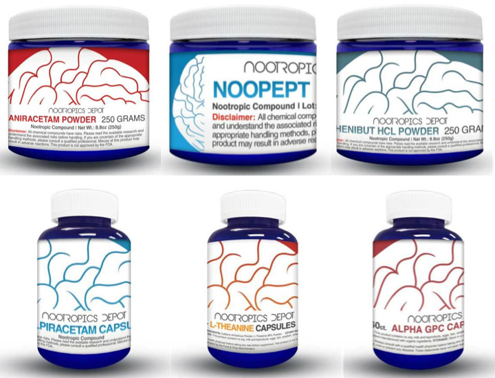 Nootropics Depot Supplements Selection