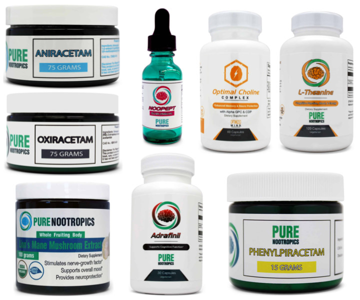 Pure Nootropics Supplements Selection